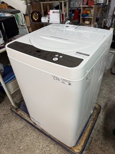 シャープ タテ型 全自動洗濯機 洗濯 5.5kg ボディ幅52.0cm ホワイト ES 