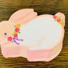 うさぎイラストカード＆付箋セットの画像