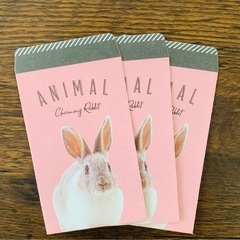 うさぎイラストカード＆付箋セットの画像
