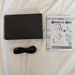 ELECOM　タッチパッド搭載ワイヤレスキーボード　TK-FLP01PBKの画像