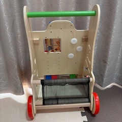 知育おもちゃ　手押し車(木製ベビーウォーカー)の画像