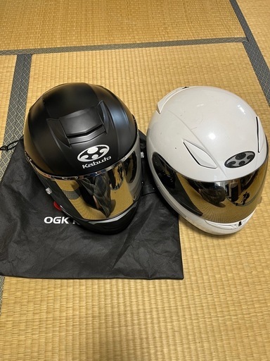 カブトヘルメット2つセットシールド3枚付き