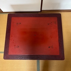 漆塗り　折りたたみ座卓の画像