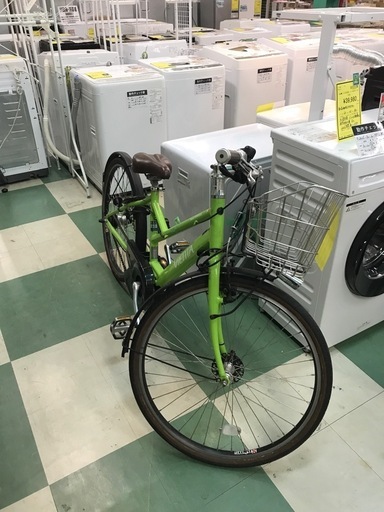 ジャングルジャングル貝塚店　ヤマハ　VIENTA 電動アシスト自転車　26インチ　チェック済み　グリーン　貝塚市　二色浜　リサイクルシ