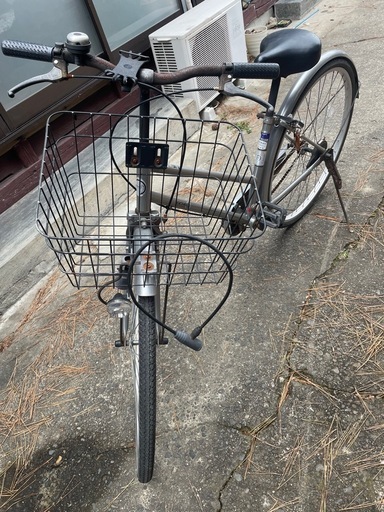 自転車　グレー