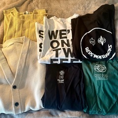 メンズ グラフィック Tシャツ Lサイズカーディガン 春夏秋 6点セットの画像