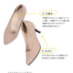【新三田〜福知山】試し履きのみ【L】神戸レタス パンプス 5cmの画像