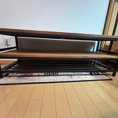 天然木　テレビ台の画像