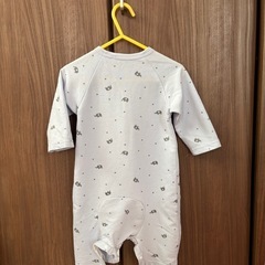 ゾウ柄 ロンパース 70cm の画像