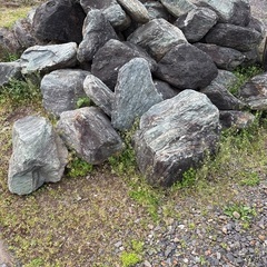 巨大庭石 緑系 引き取り限定 重機・ユニック必要の画像