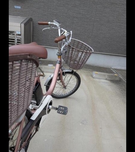 【美品】パナソニック 電動アシスト自転車 (前後カゴ付き)
