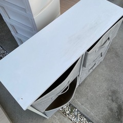 衣装入れ　木製&布製の画像