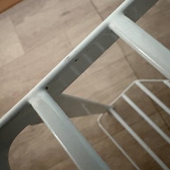 山崎実業　キッチン コーナー2段ラック ホワイト タワー tower 鍋置きの画像