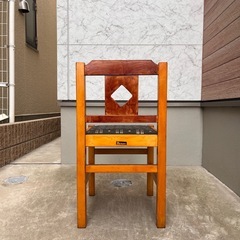 昭和レトロ 木製椅子6脚＋スツール1脚セット 飲食店使用 古家具 店舗什器 引取限定の画像