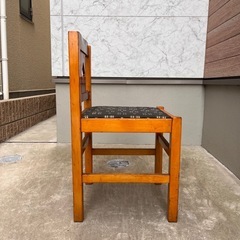 昭和レトロ 木製椅子6脚＋スツール1脚セット 飲食店使用 古家具 店舗什器 引取限定の画像