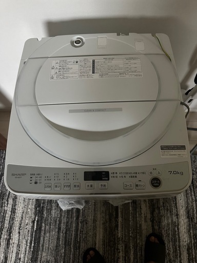 SHARP 洗濯機 7.0kg（2022年製）譲ります
