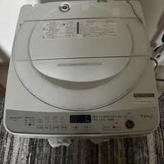 SHARP 洗濯機 7.0kg（2022年製）譲りますの画像