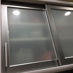 コンパクトキッチンカウンター ホワイト・ベージュの画像