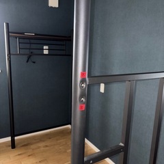 ロフトベッド　ホワイト、ブラックの2台　お譲りします。の画像