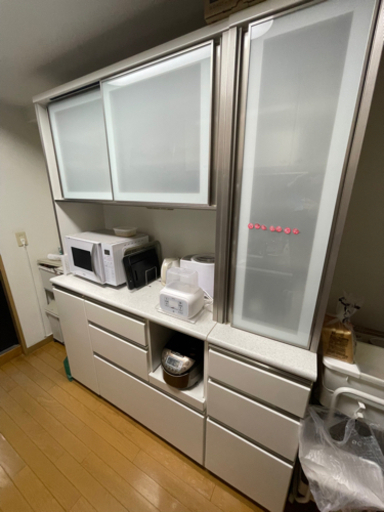 【食器棚セット（大型＋スリム）2点まとめ売り