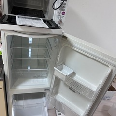 【✨家電5点セット✨】【電子レンジ、オーブントースター、ケトル、洗濯機、冷蔵庫】1週間後リサイクルショップへ‼️料金相談可能👌の画像