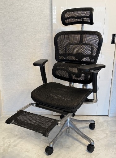 【美品・付属品完備】エルゴヒューマン プロ オットマン内蔵型