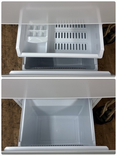 【?買取市場 6ヶ月保証】S207 ⭐  AQUA ❘ アクア  2ドア冷蔵庫 (126L ・ 右開き)  22年製 AQR-13E8
