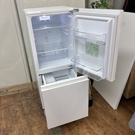 【?買取市場 6ヶ月保証】S207 ⭐  AQUA ❘ アクア  2ドア冷蔵庫 (126L ・ 右開き)  22年製 AQR-13E8