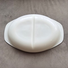 アメリカ製　Old Pyrex 仕切り付き大皿1の画像
