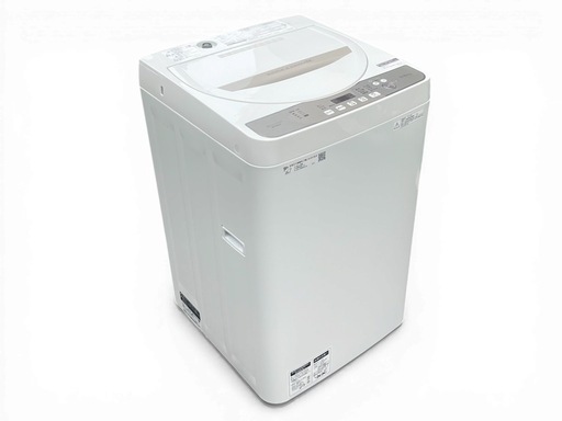 2603030】シャープ（SHARP） 全自動洗濯機 ES-G55UC-N 2019年製 (佐藤 