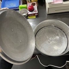 アルミ　打出し　寸胴鍋　24cm 蓋付きの画像