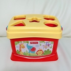 フィッシャープライスはじめてのブロック　 型はめパズル　知育玩具の画像