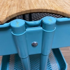 IKEA 3段ワゴン　RÅSKOG（ロースコグ）ブルー　天板付きの画像