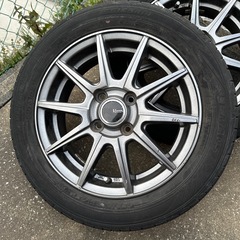 ダンロップ ルマンV(ファイブ) ルマン5 155/65R14 75H + V-EMOTION GS10 / 軽自動車向け中古サマータイヤ + アルミホイール付きの画像