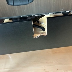 L字デスク　黒の画像