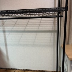 スチール2段ハンガーラックの画像