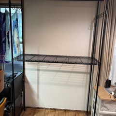 スチール2段ハンガーラックの画像