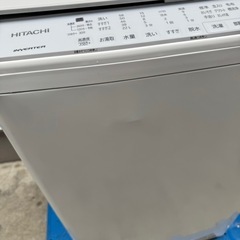 396⭐️2021年製★日立　洗濯機　7KG インバーター　ホワイト　一人暮らしの画像