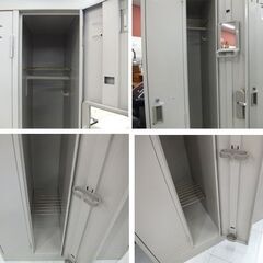 4人用ロッカー コクヨファニチャー カギ付き スチール製 横90㎝×高さ179㎝×奥行51.5㎝ オフィス用品 苫小牧西店の画像