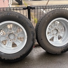 150プラド後期　ホイール　ハイエースホイール　ホイールのみ購入も可能の画像