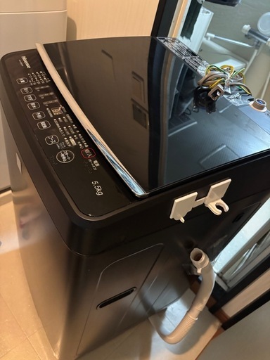 ☆一人暮らしオススメ☆ 全自動電気洗濯機   残り湯洗濯用ポンプ付