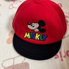ミッキー　日除付き　ハットの画像
