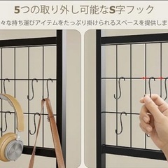 ハンガーラック 引き出し付き　2段5杯 高防水性皮革 収納チェスト　大容量の画像