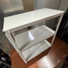 引取限定 2段 スチールラック 業務用 スチール キャビネット 高さ調整可能の画像