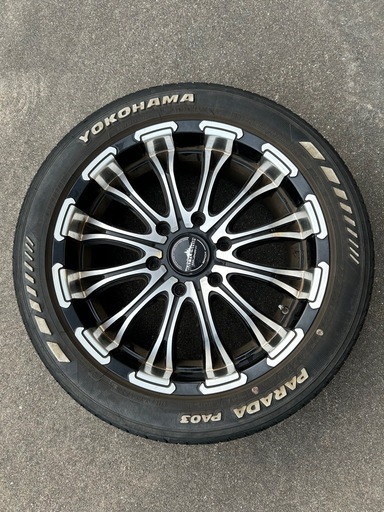 225/50R18 PARADA PA03 BATTLESHIP ロクサーニ ハイエースホイール