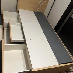 収納付きシングルベッドフレーム 無料の画像