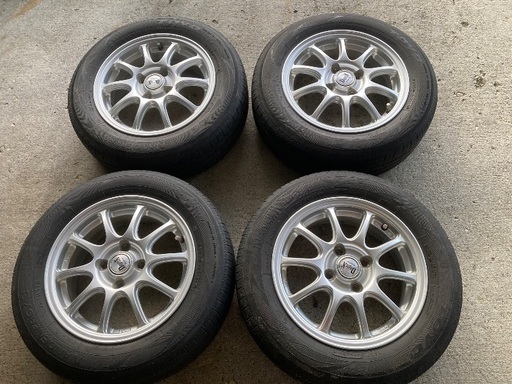 165/70r14 アルミホイール付き4本セット