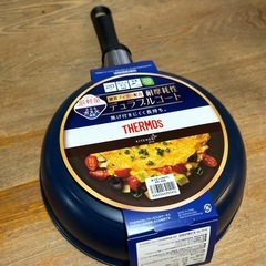 【未使用】THERMOS 最軽量シリーズ　耐摩耗性デュラブルコート　フライパン20㎝　　【ガス火専用】の画像