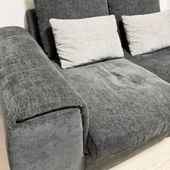 ニトリ2人掛けセパレートソファ 布張りタイプの画像