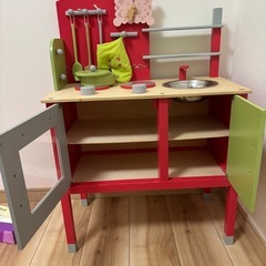 木製キッチンの画像